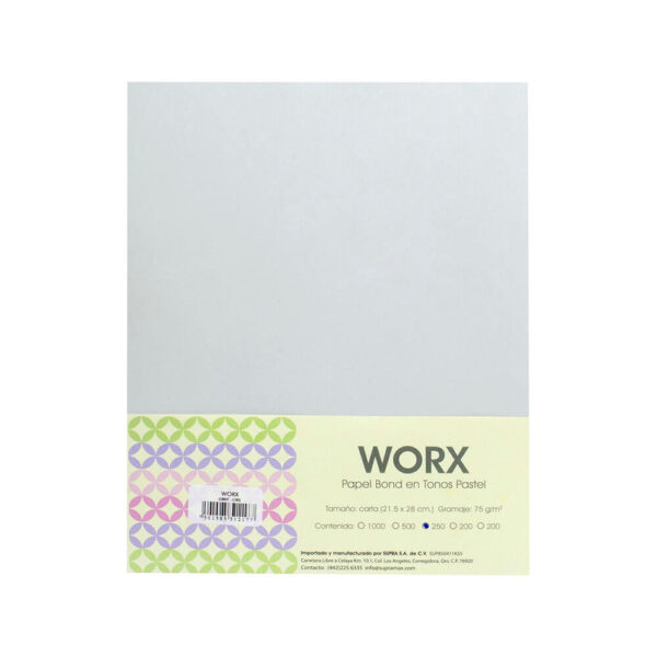 Papel Work tamaño carta pastel