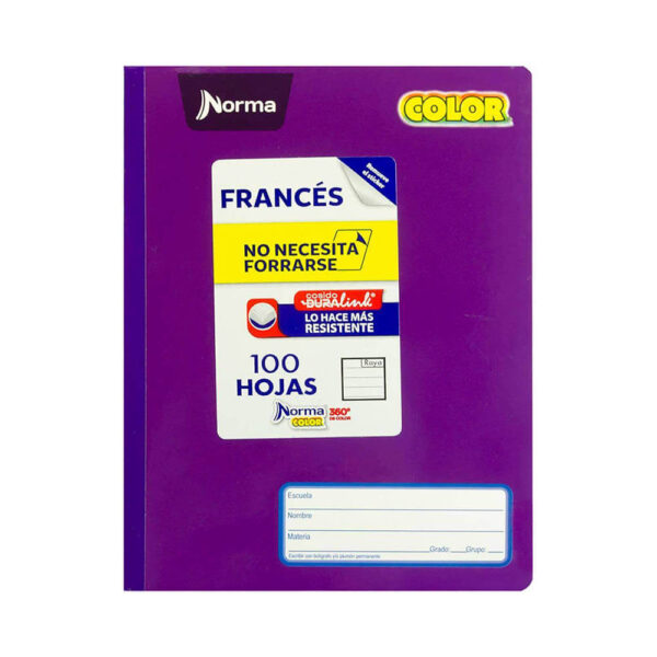 Cuaderno frances cosido cuadro grande Norma