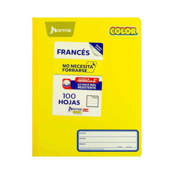 Cuaderno frances cosido cuadro grande Norma