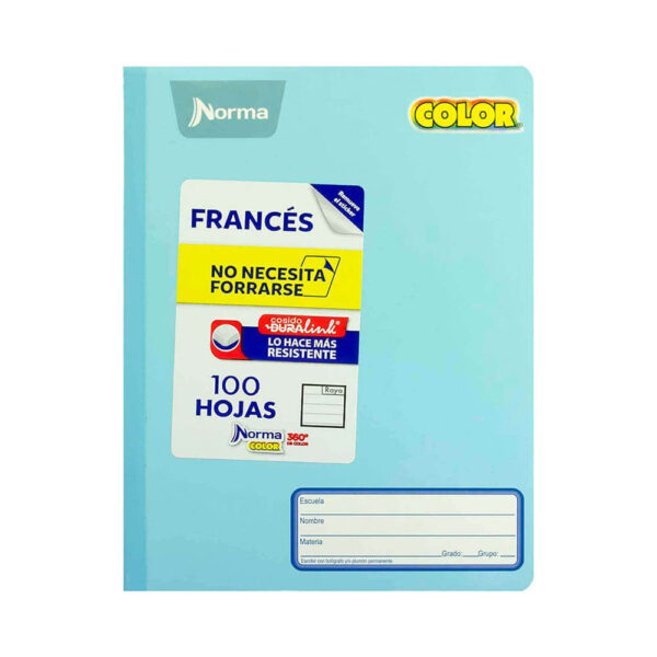 Cuaderno frances cosido cuadro grande Norma