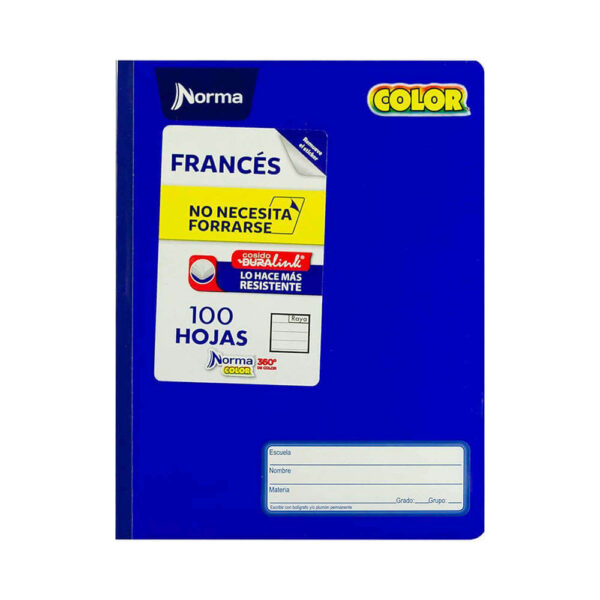 Cuaderno frances cosido cuadro grande Norma