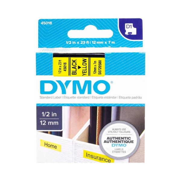 Cinta Dymo en casete