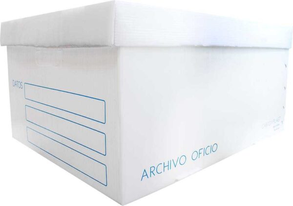 Caja de Archivo de Plástico Tamaño Oficio
